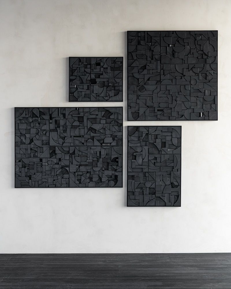 Bricks Wandkunst Holz Ethnicraft