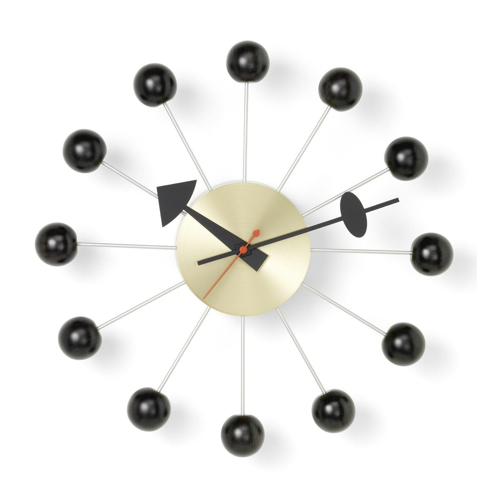 Ball Clock Wanduhr - schwarz Vitra
