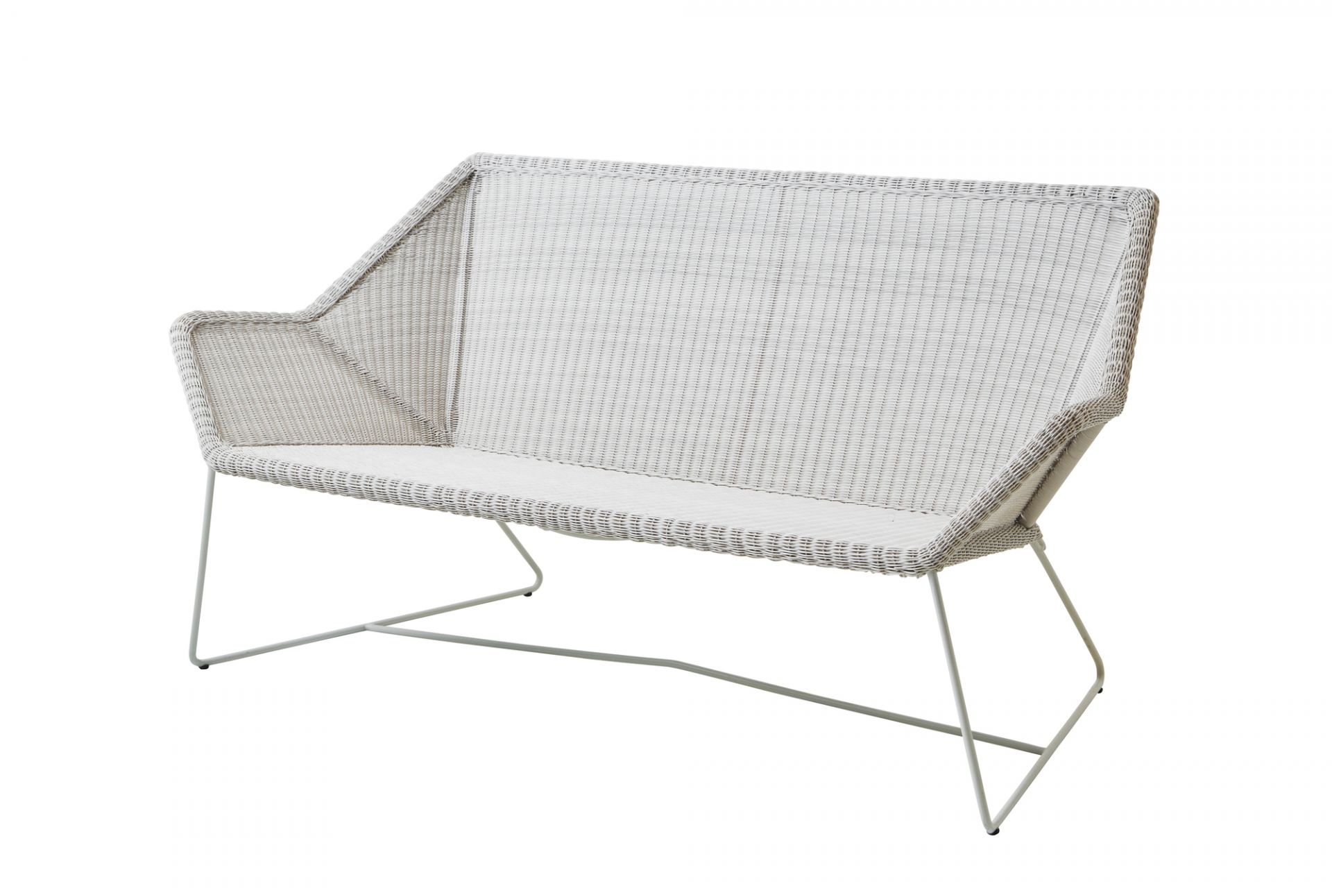 Breeze Outdoor Loungesofa weiss Grau Cane-Line