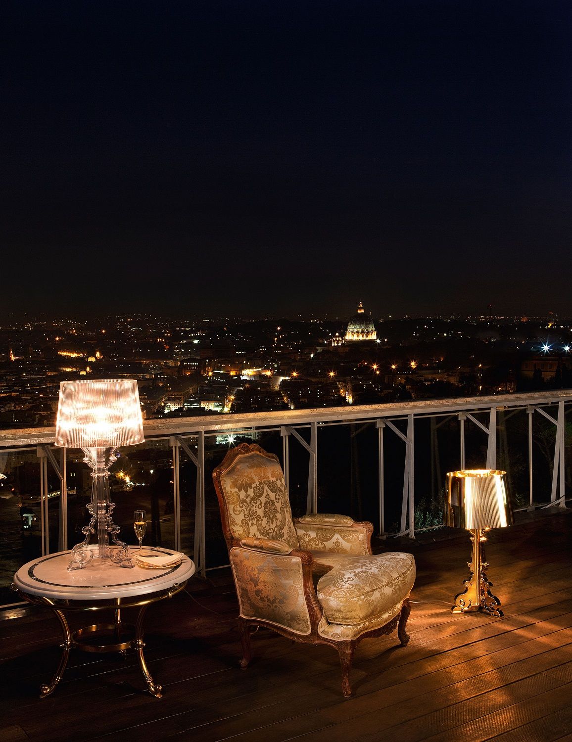 Bourgie Tischleuchte Glasklar Dimmbar Kartell