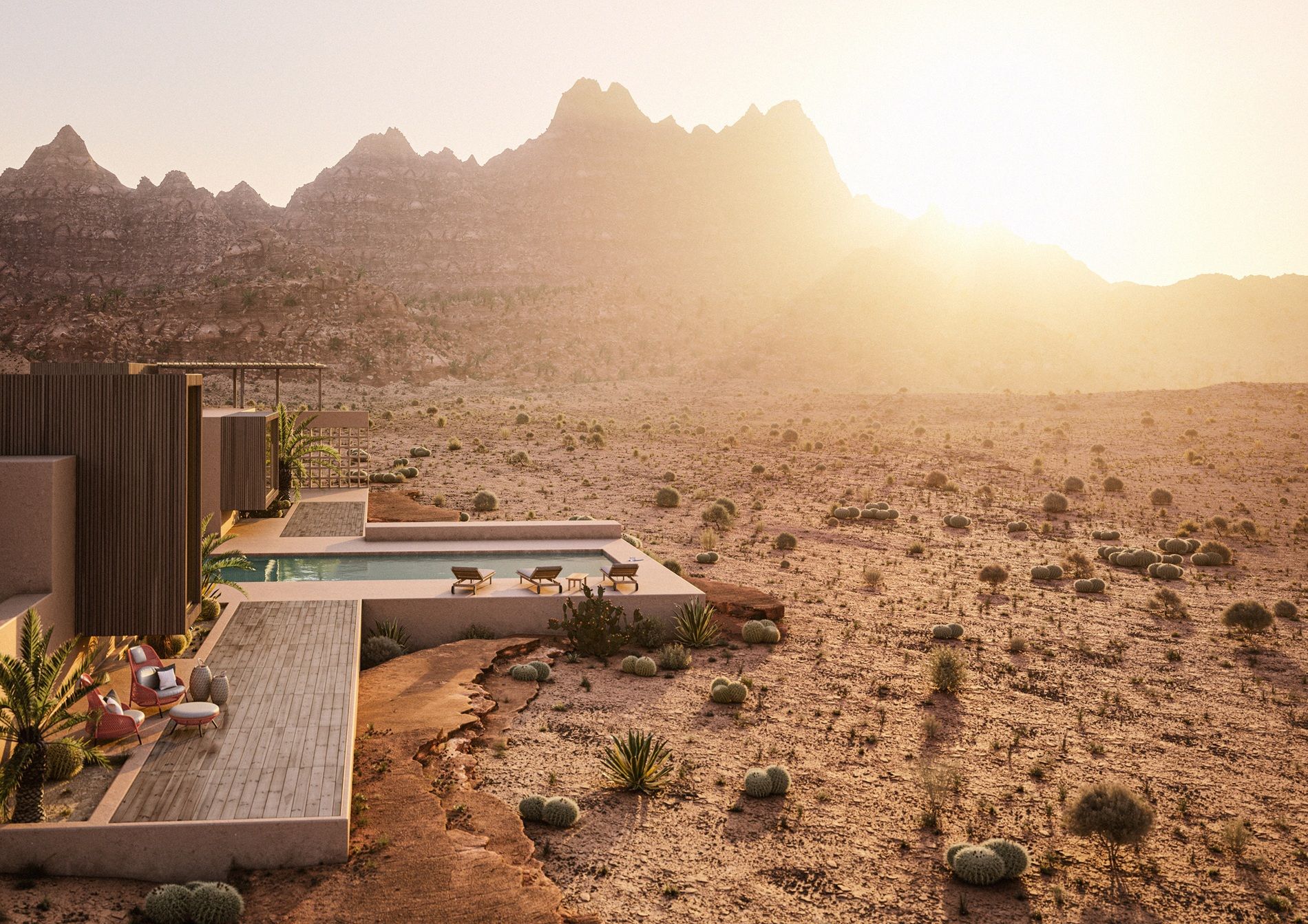 AHNDA Outdoor Wing Chair Sessel Hochlehner Dedon