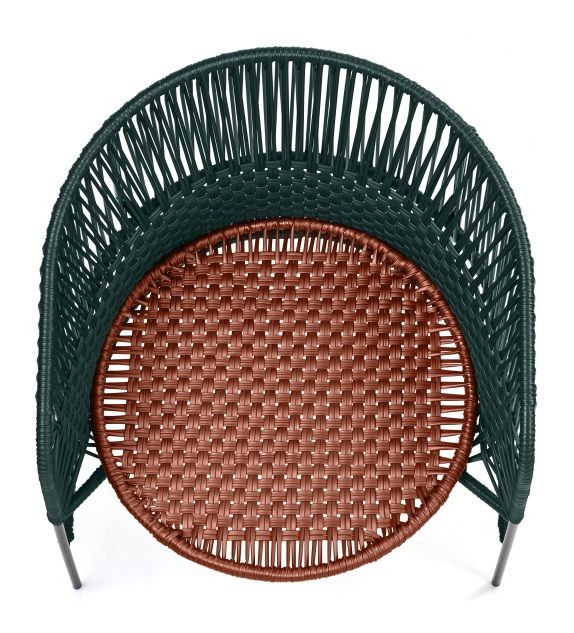 Caribe Chic Lounge Chair Loungesessel Outdoor ames Moosgrün / Kupfer / Schwarz