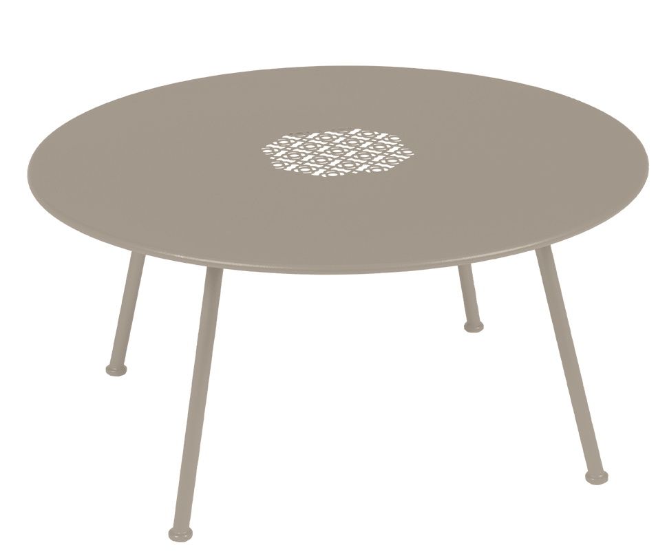 Lorette niedriger Outdoor Beistelltisch / Couchtisch Ø 80 cm Fermob
