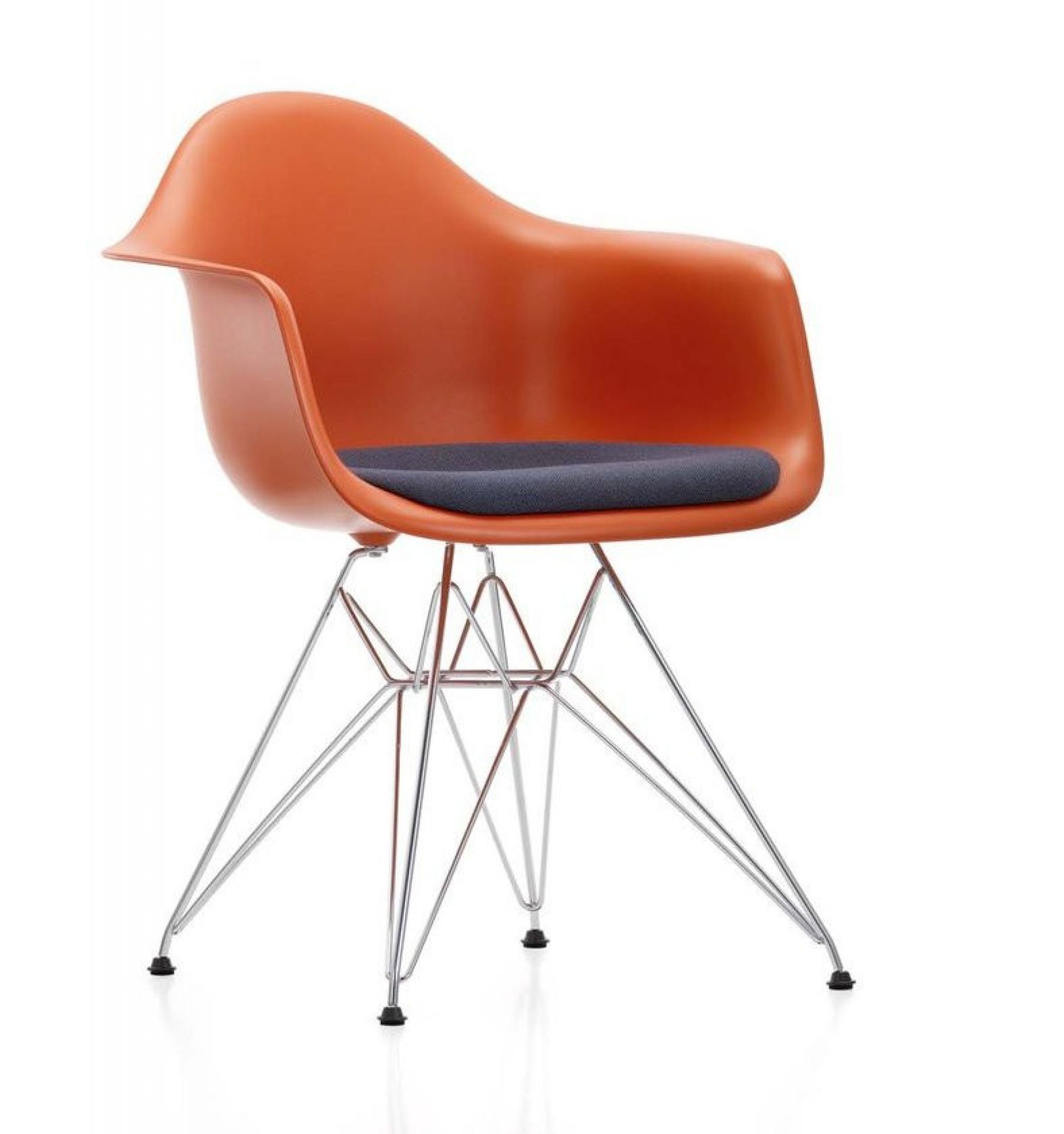 Eames Plastic Arm Chair DAR Stuhl mit Sitzpolster Vitra