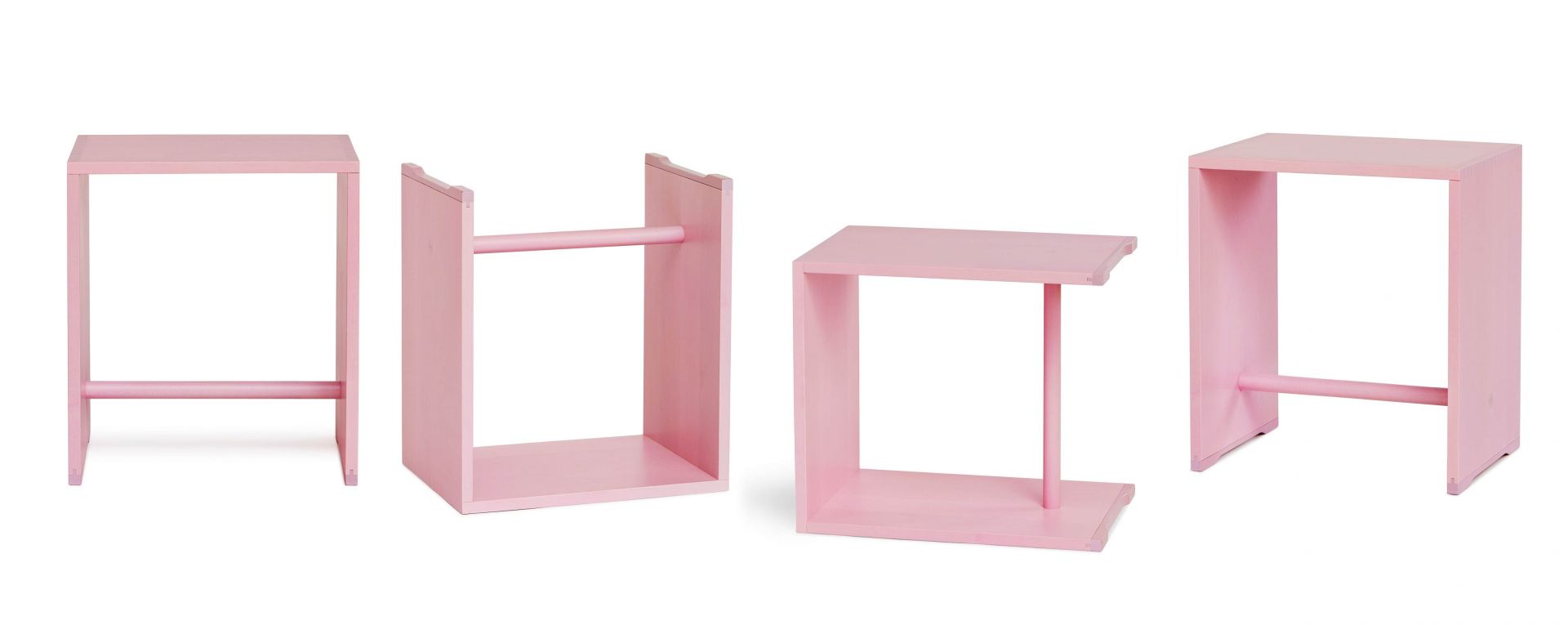 Ulmer Hocker Max Bill Rosa wb form LIMITED EDITION