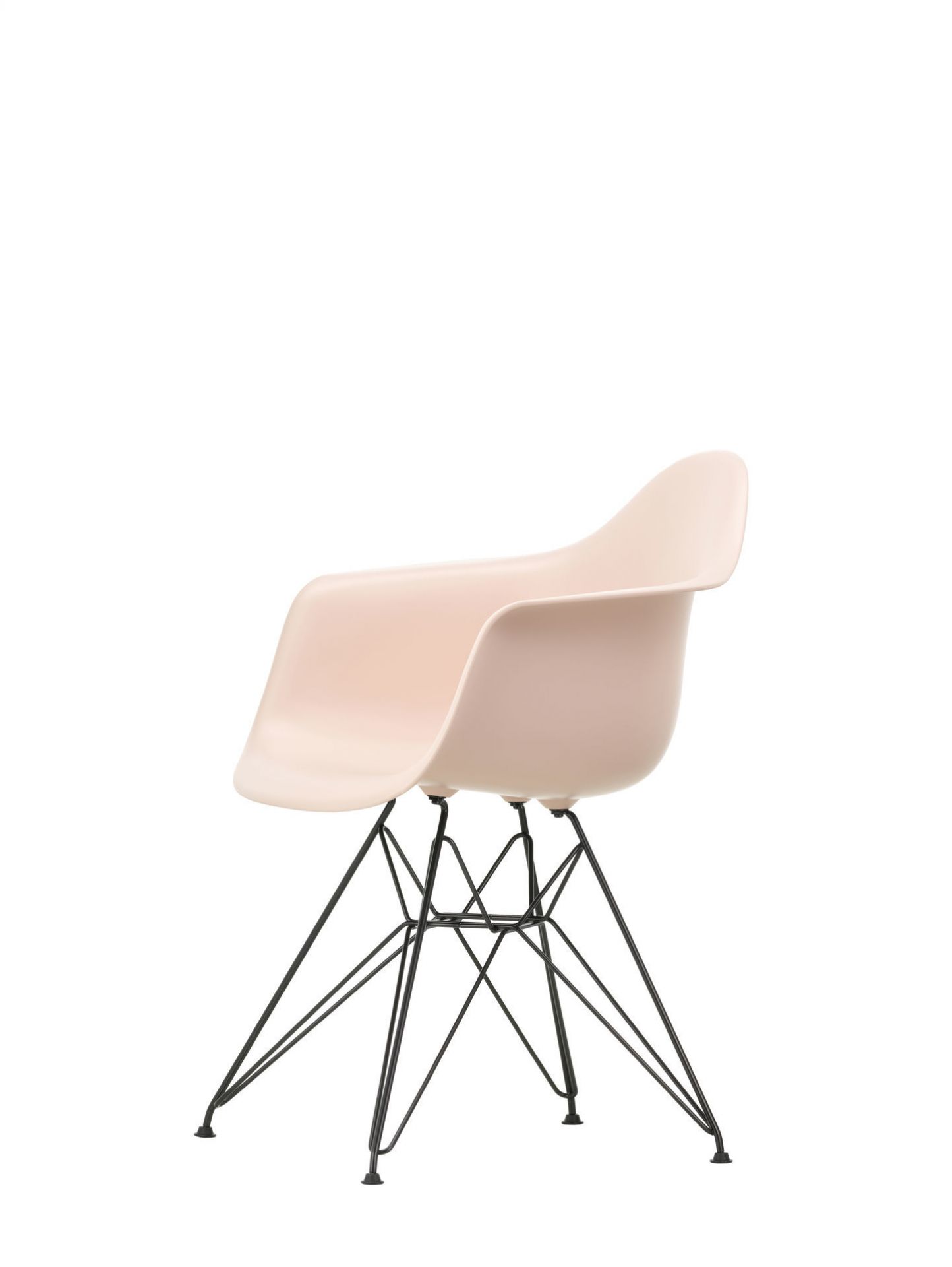 Eames Plastic Arm Chair DAR Stuhl Vitra Verchromt - Grün