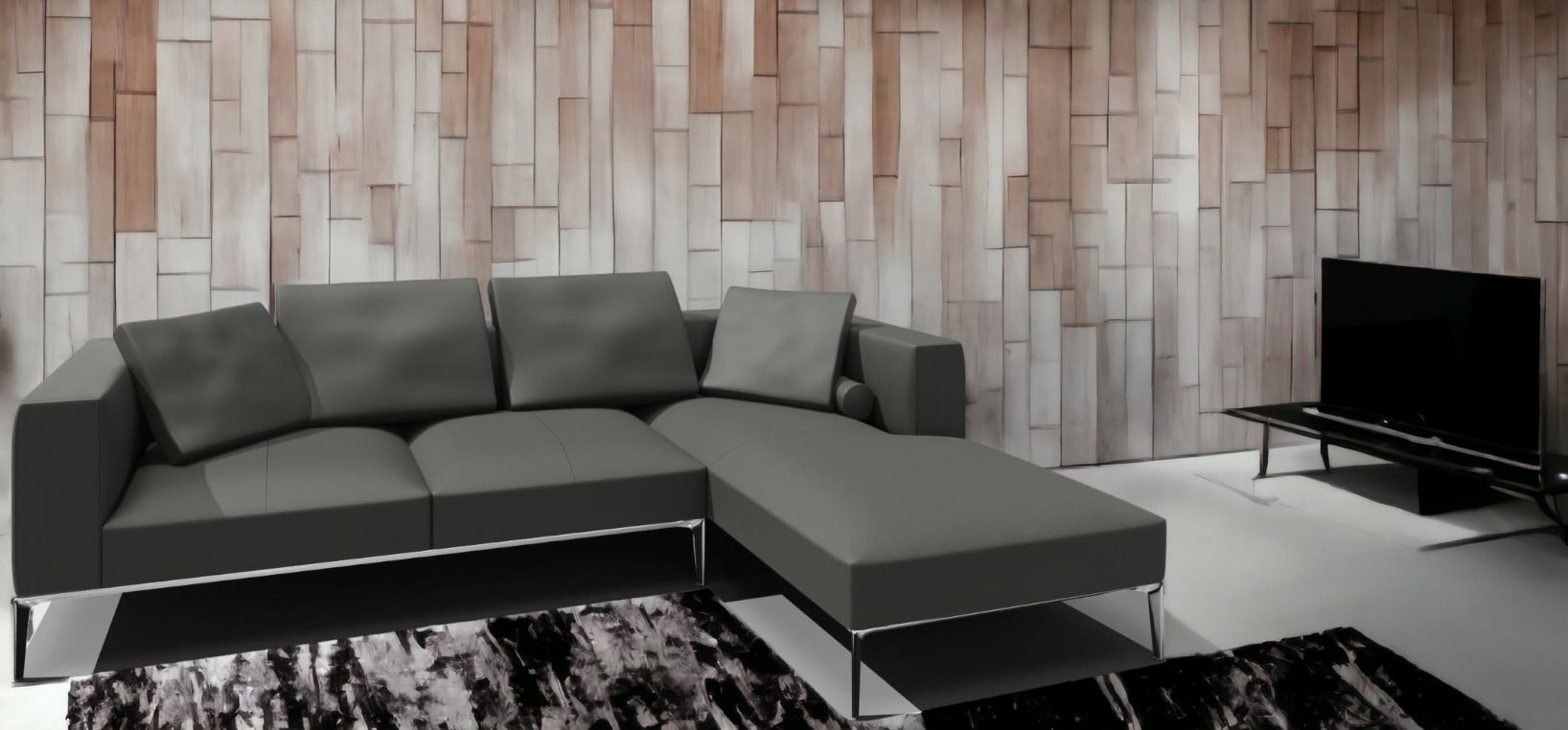 Jaan Living 3 Sitzer Sofa mit 2 Rückenkissen, 2 Komfortkissen & 2 Komfortrollen Kombi A21 Walter Knoll 