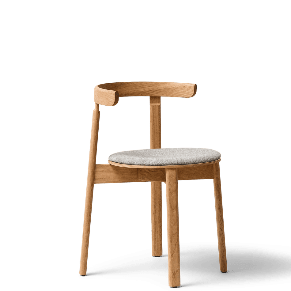 Lunar Stuhl Eiche mit Sitzkissen Form & Refine