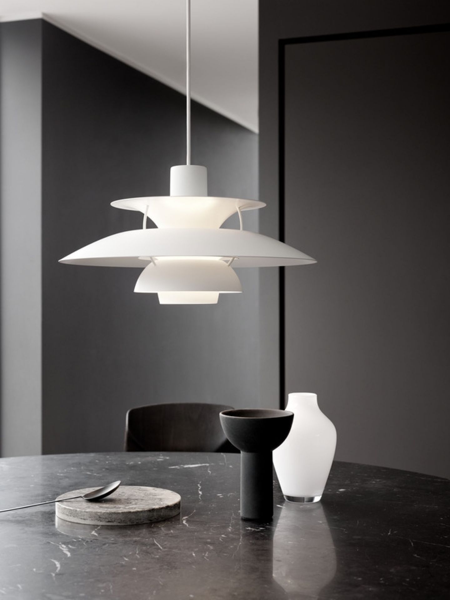 PH 5 Monochrome Pendelleuchte Louis Poulsen Pale Blush
