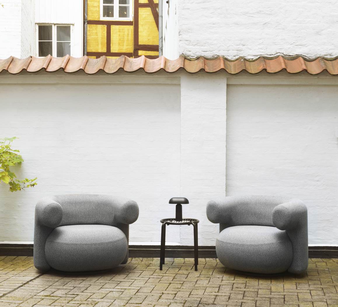 Burra Lounge Chair Sessel mit Rückdrehfunktion Outdoor Normann Copenhagen