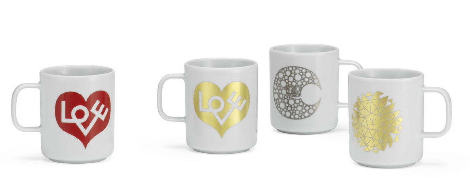 Coffee Mugs NEW Love Heart gold Tasse Vitra EINZELSTÜCK