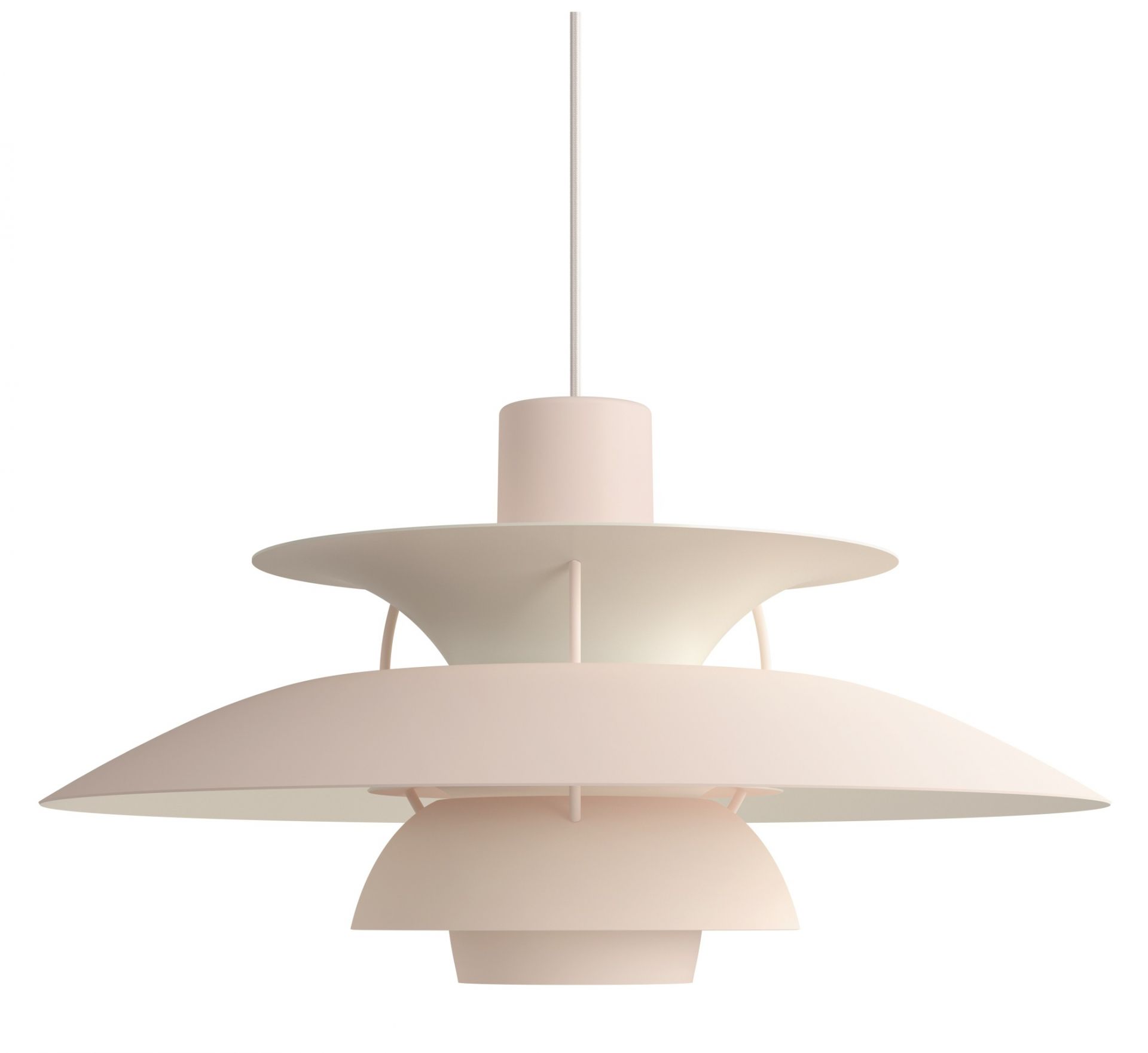 PH 5 Monochrome Pendelleuchte Louis Poulsen Pale Blush