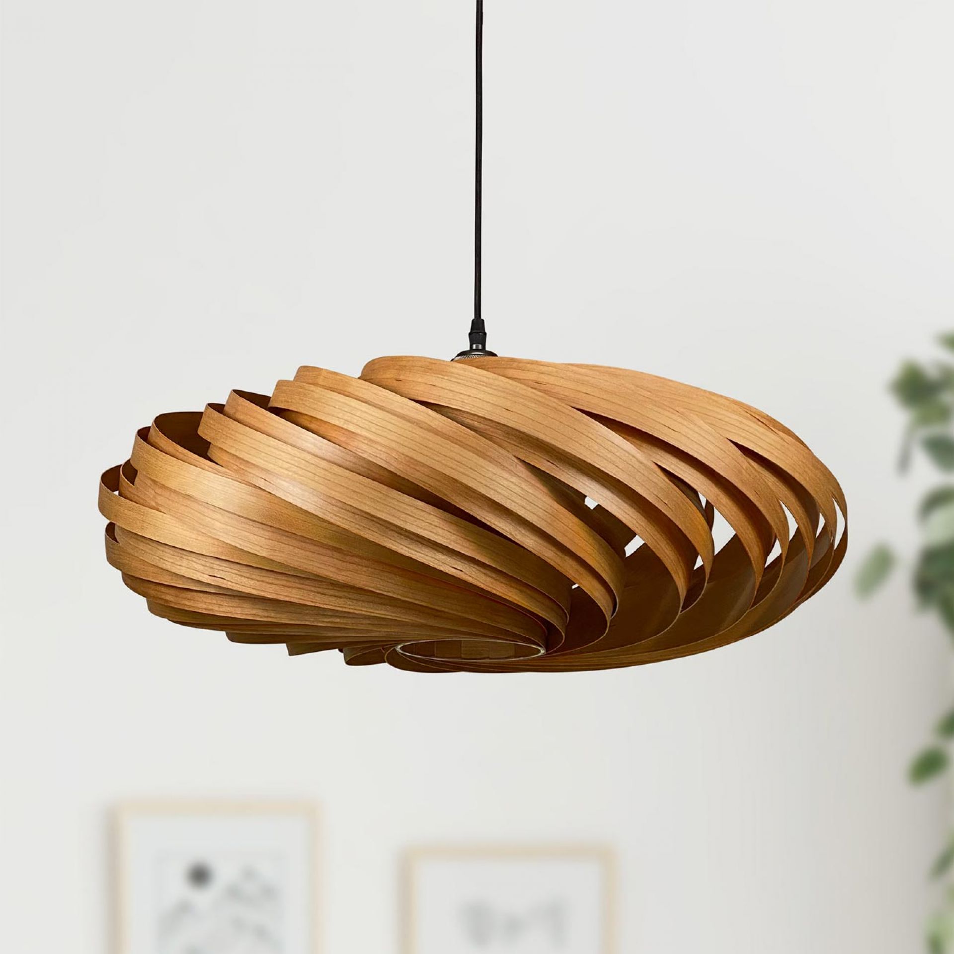 Veneria Hängeleuchte Ø60 cm Kirschbaum Gofurnit