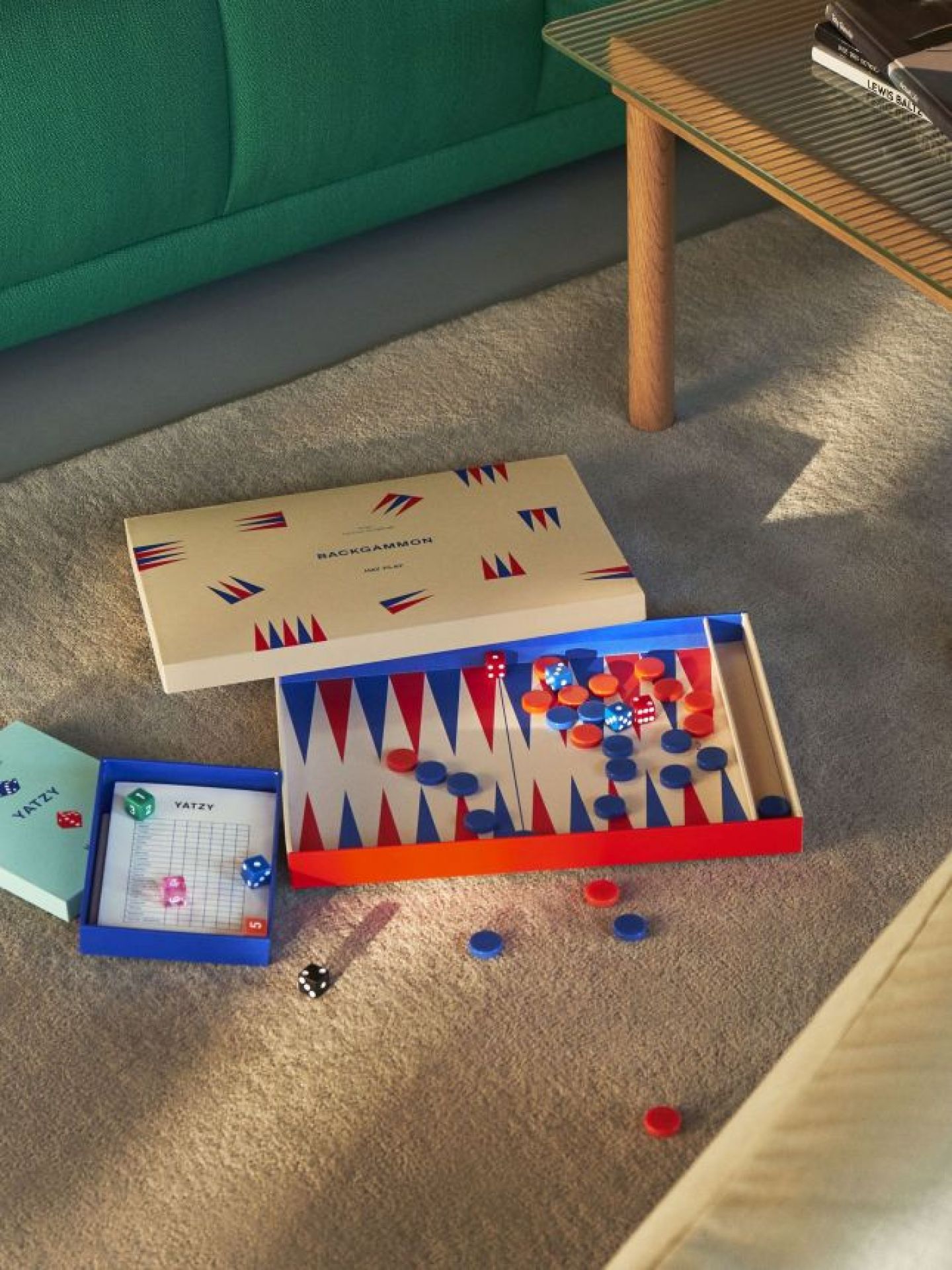 Play Backgammon Off-white Hay EINZELSTÜCK