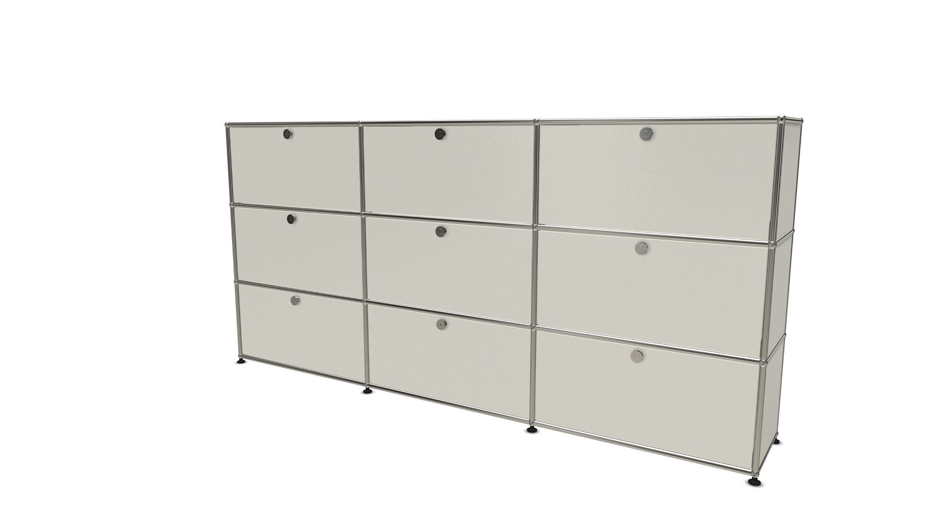 USM Haller Highboard 9 Klappen -  braun