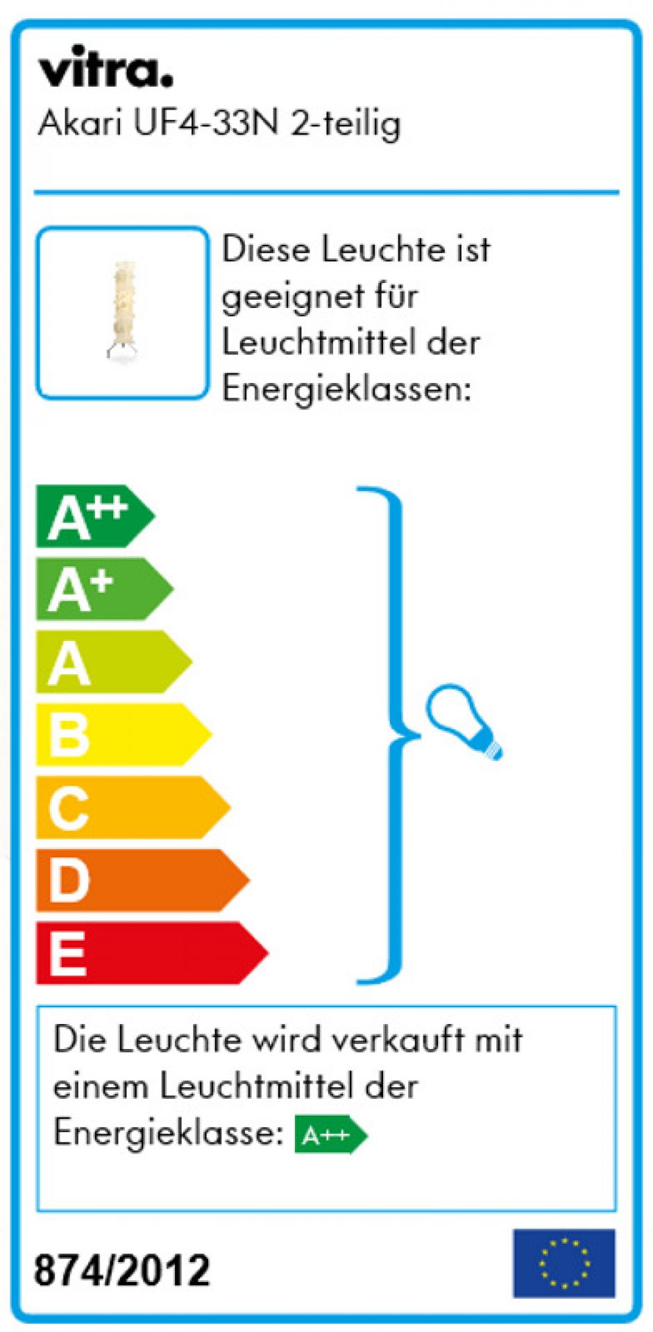 Akari UF4-33N Stehleuchte Vitra