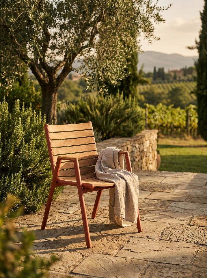 Pilotis Sessel mit Armlehnen Teak Outdoor Fermob