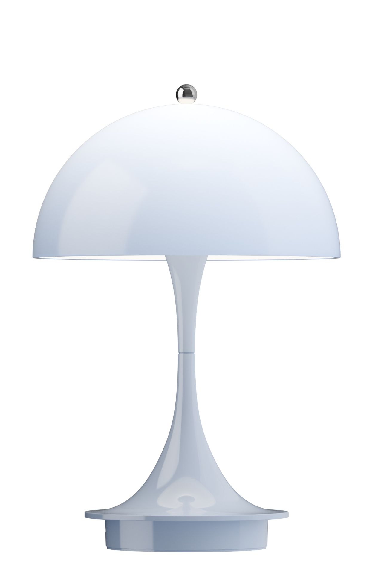 Panthella 160 Portable V3 Akku LED-Tischleuchte Indoor/Outdoor Louis Poulsen Opal blau
