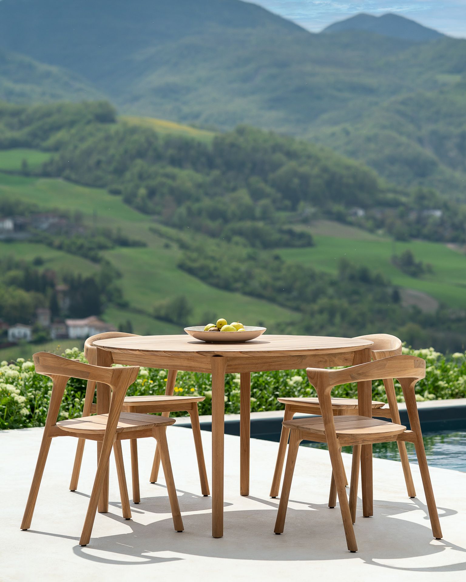 Bok Outdoor Tisch Rund - Teak Ethnicraft