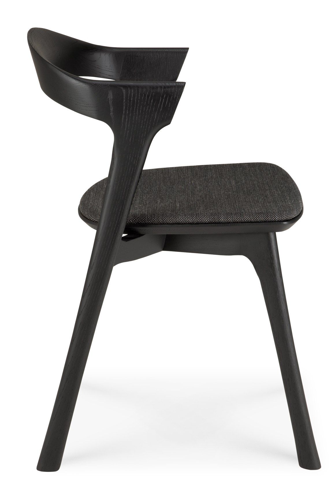 Bok Stuhl Eiche braun / Stoff Schwarz Ethnicraft
