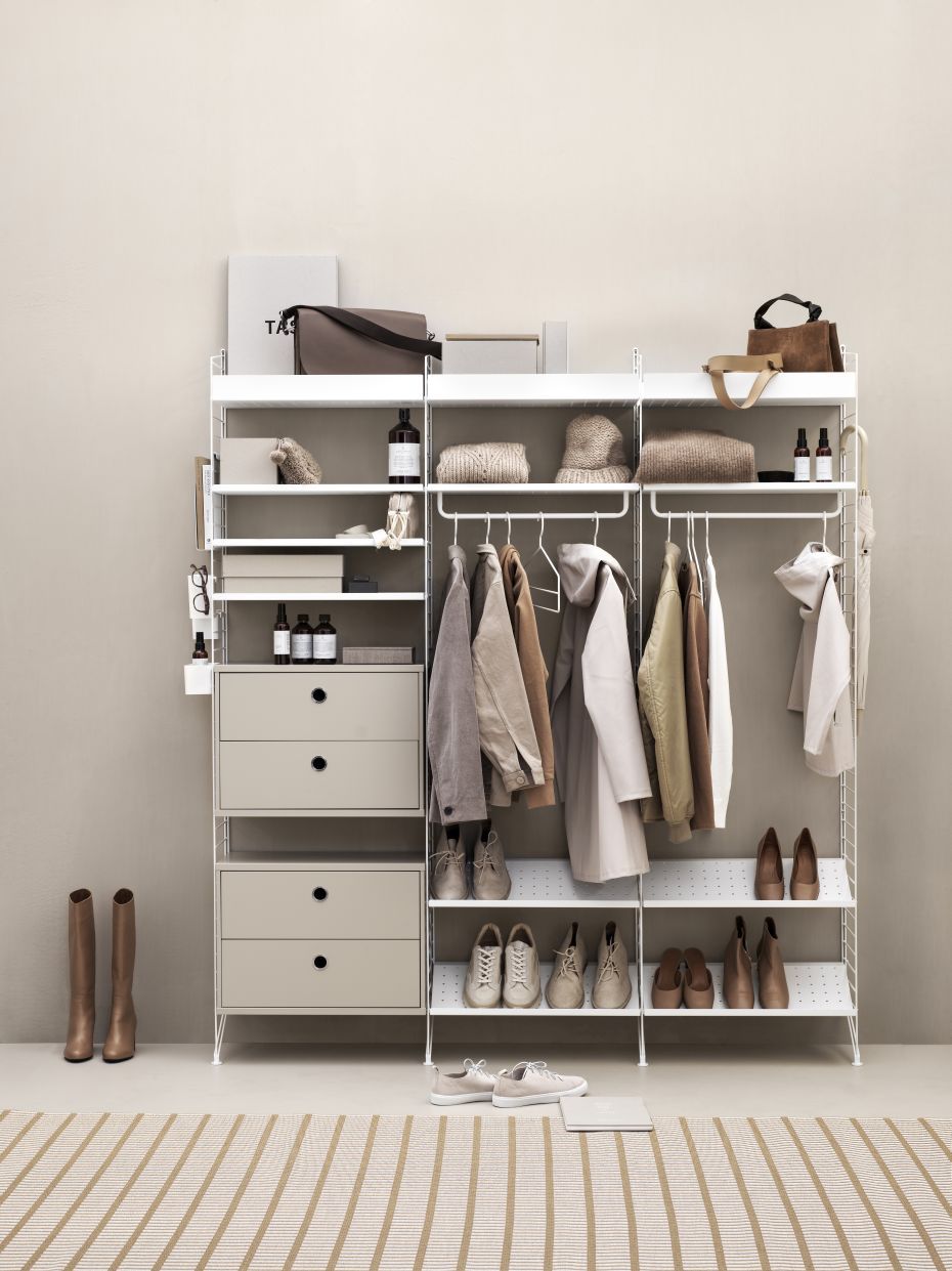 Einzelteil Stangen für Metallregal B 58 cm String Furniture 