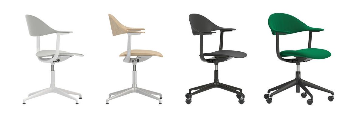 Mynt Rücken und Sitz Kunststoff Bürodrehstuhl Vitra