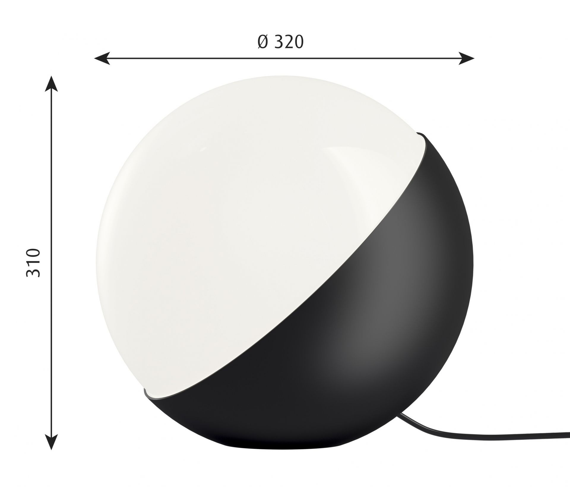 VL Studio Tisch- / Bodenleuchte Louis Poulsen 32 Schwarz