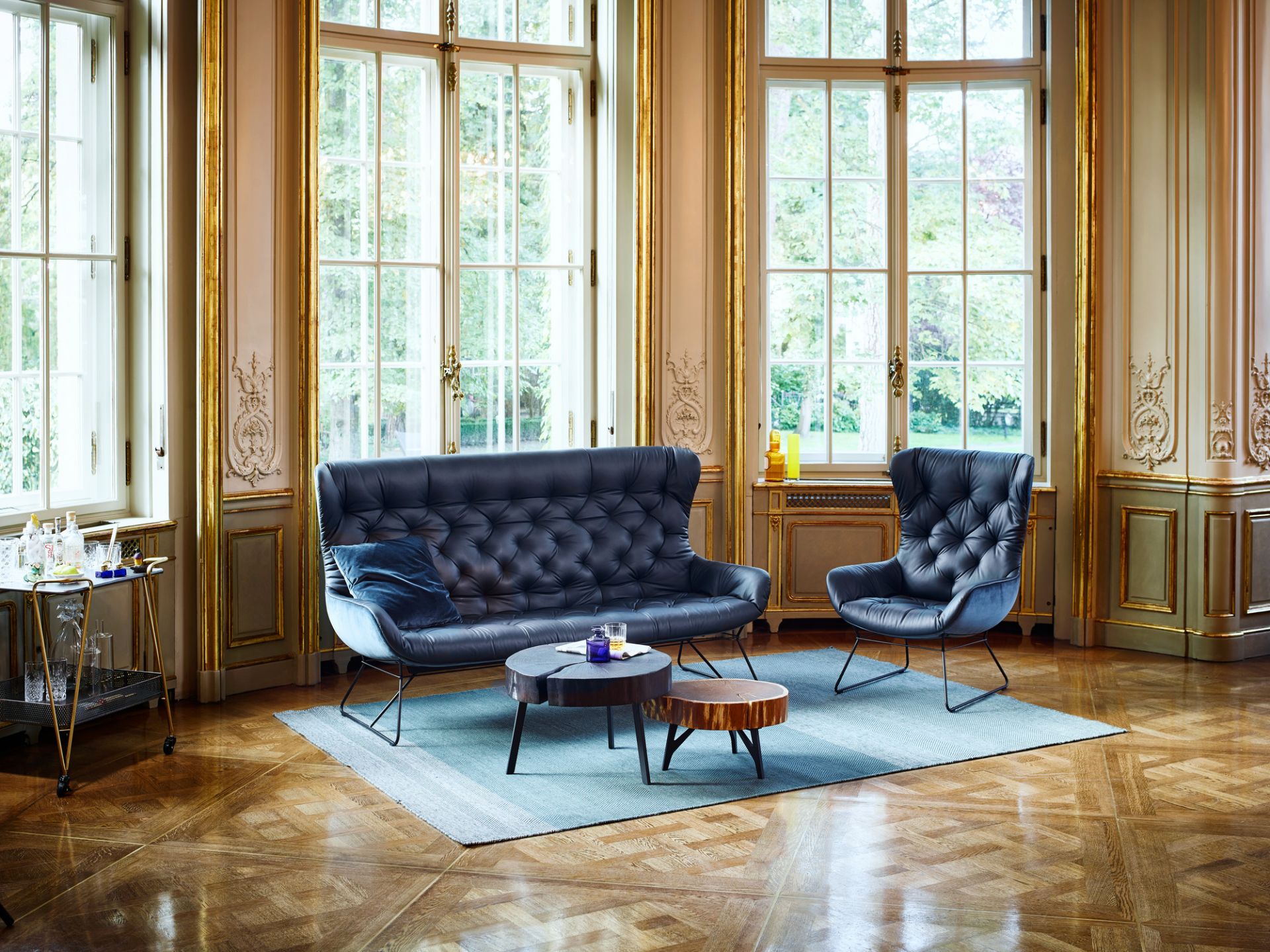 Leya Wingback Couch Freifrau Manufaktur