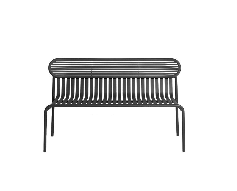 Week-End Garden Bench Bank mit Rückenlehne Petite Friture 