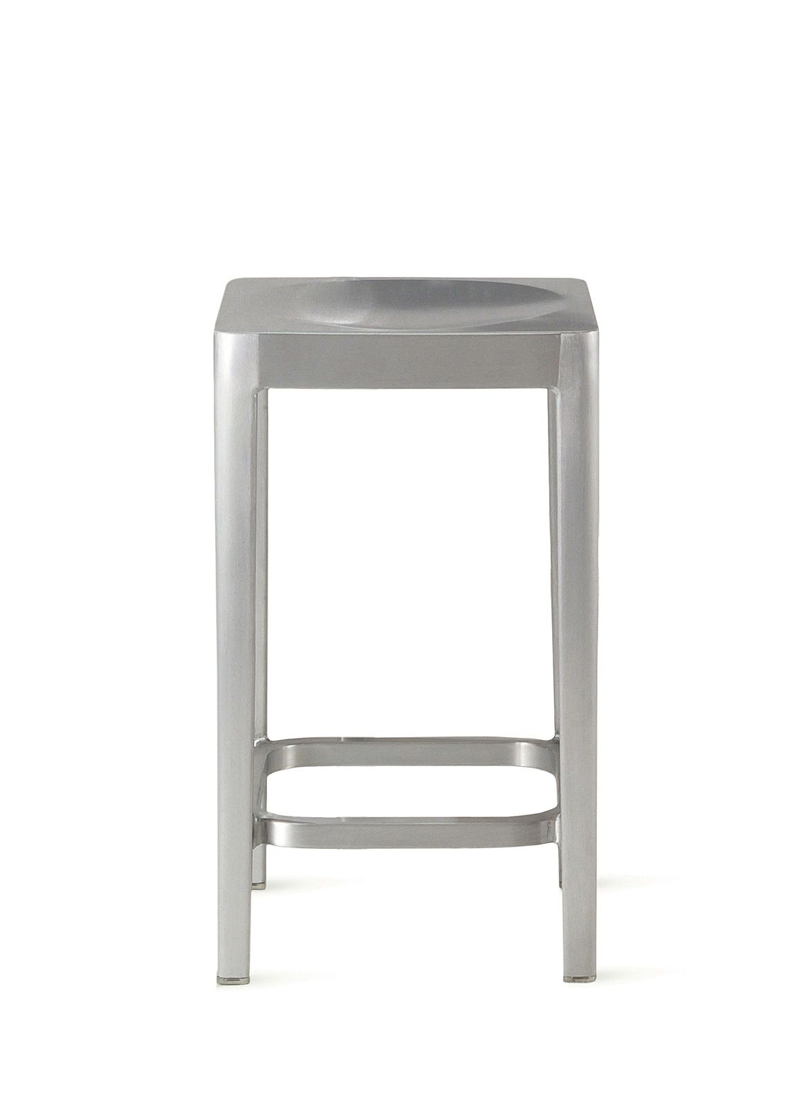 Emeco Counter Stool Hocker Aluminium gebürstet Emeco