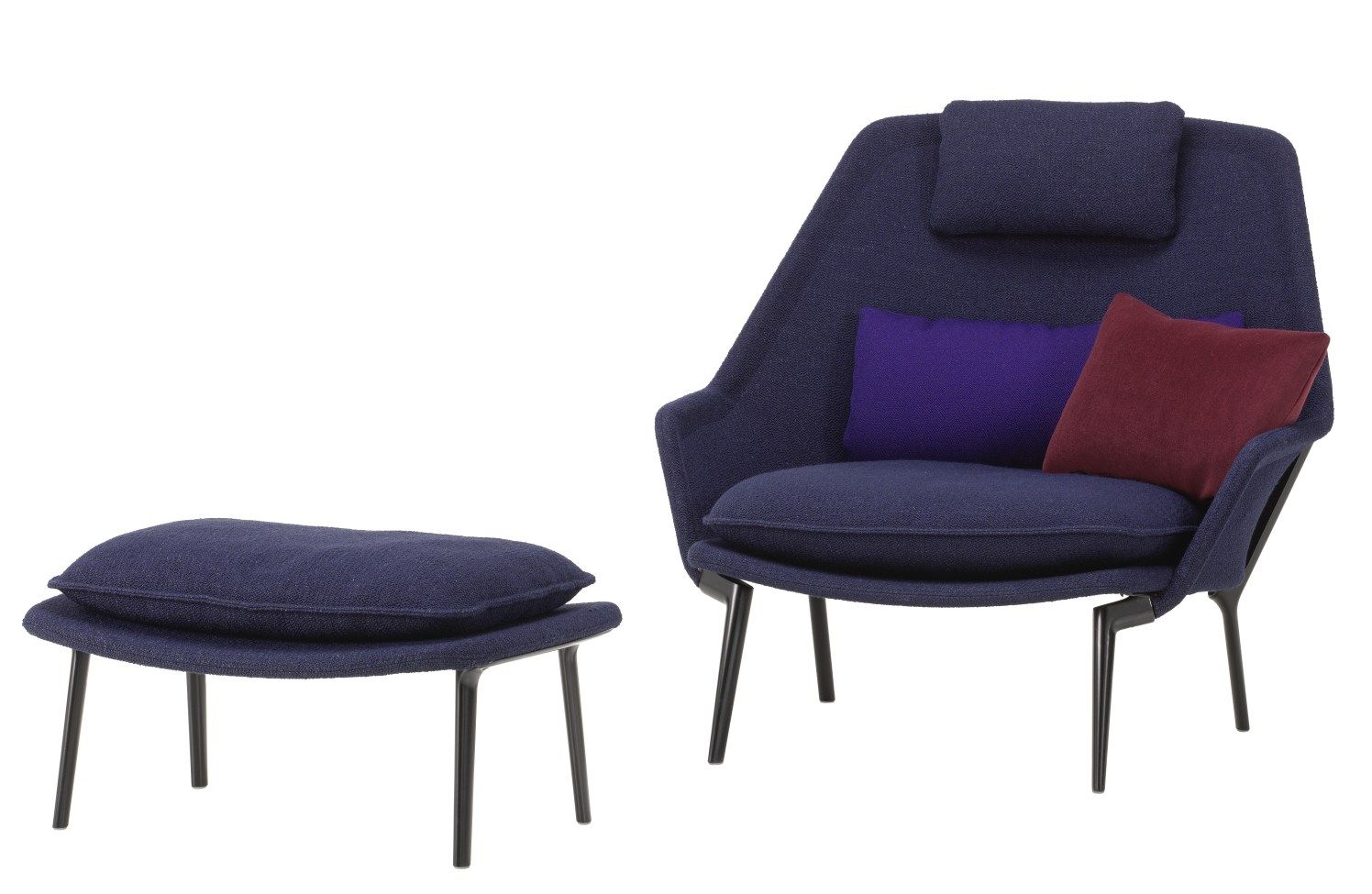 Slow Chair & Ottoman Sessel Stoff Vitra 