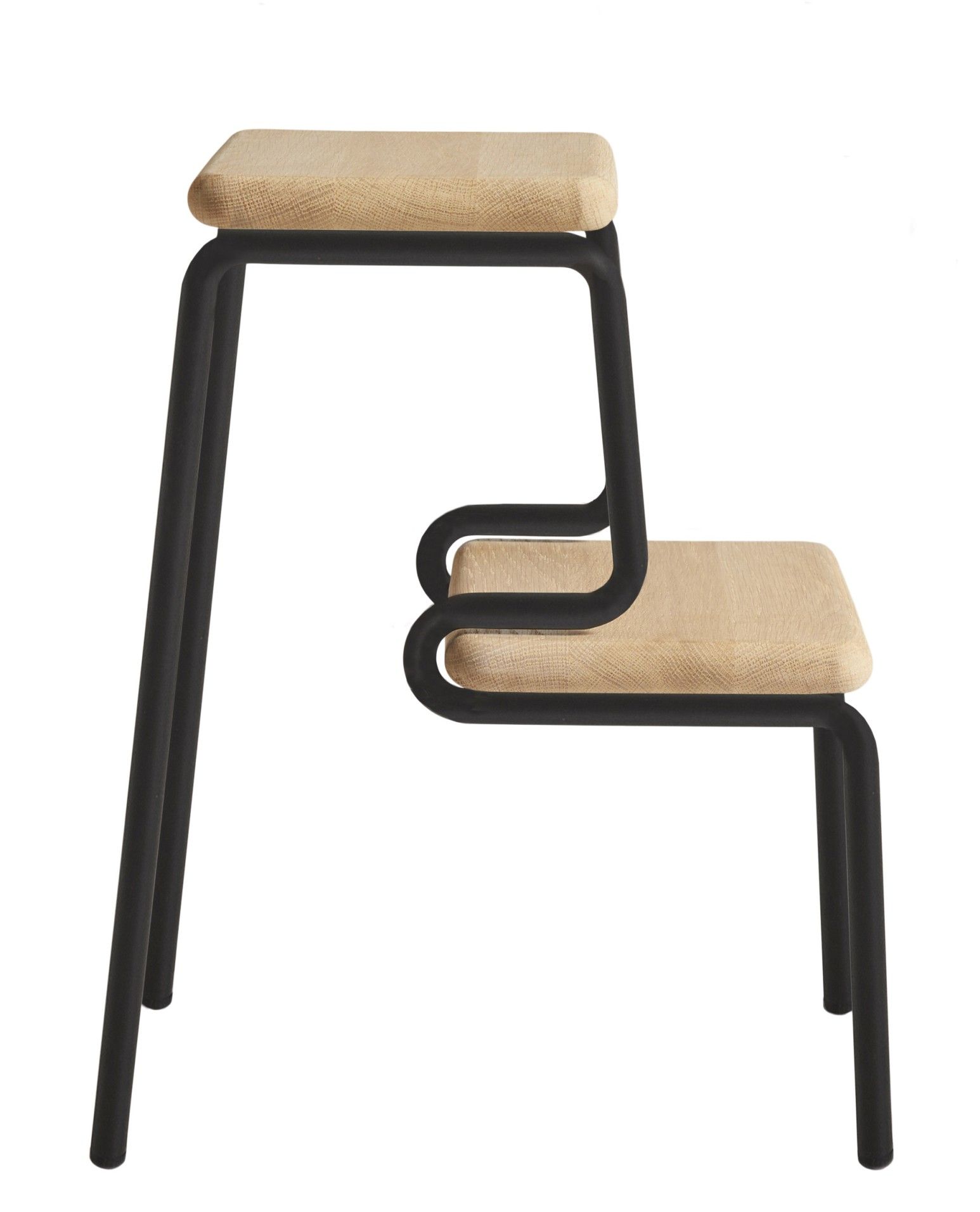 Slalom Step Stool Tritthocker Woud
