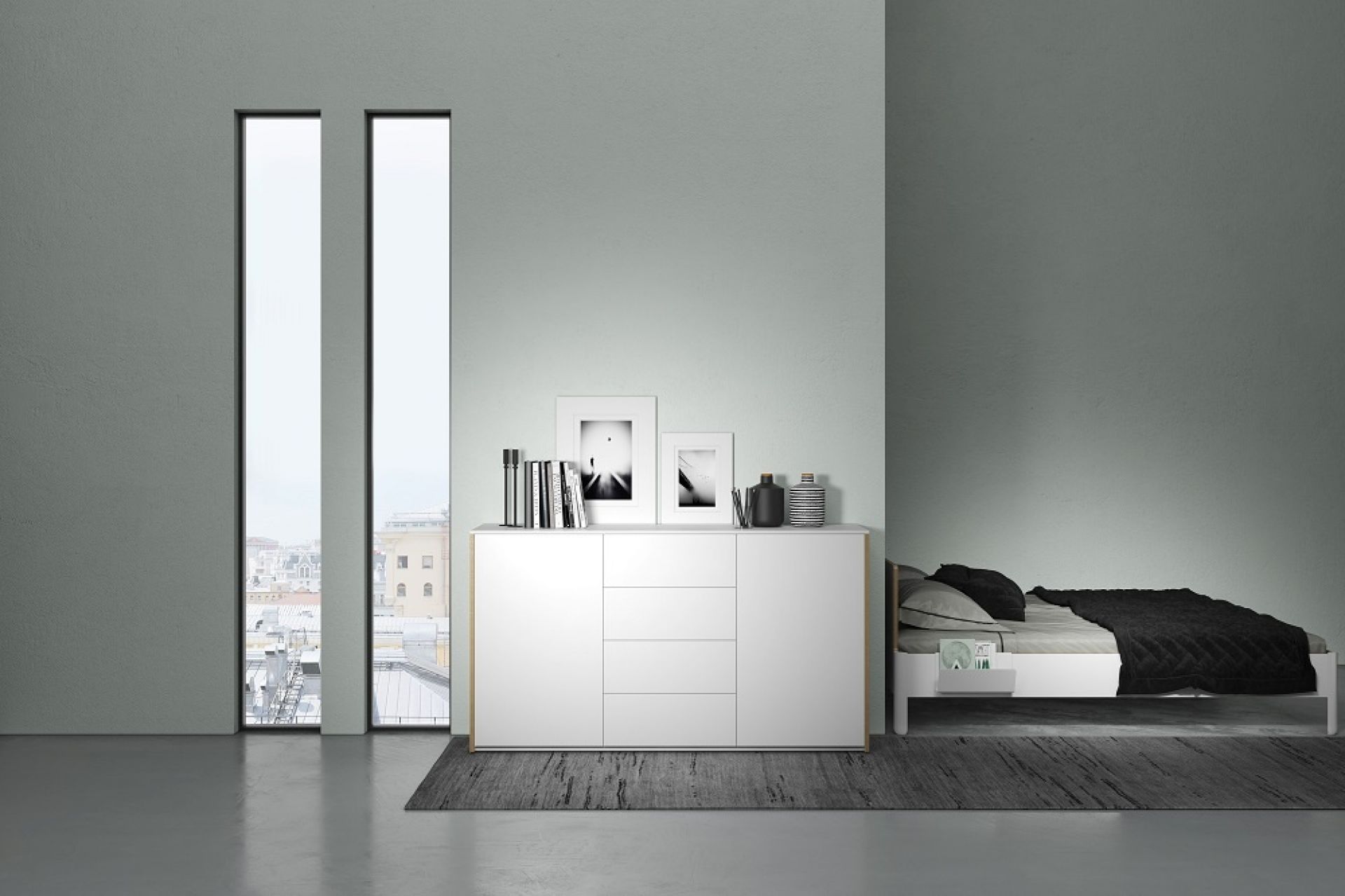 Modular Plus Sideboard mit 2 Türen und 4 Schubkästen Müller Möbelwerkstätten