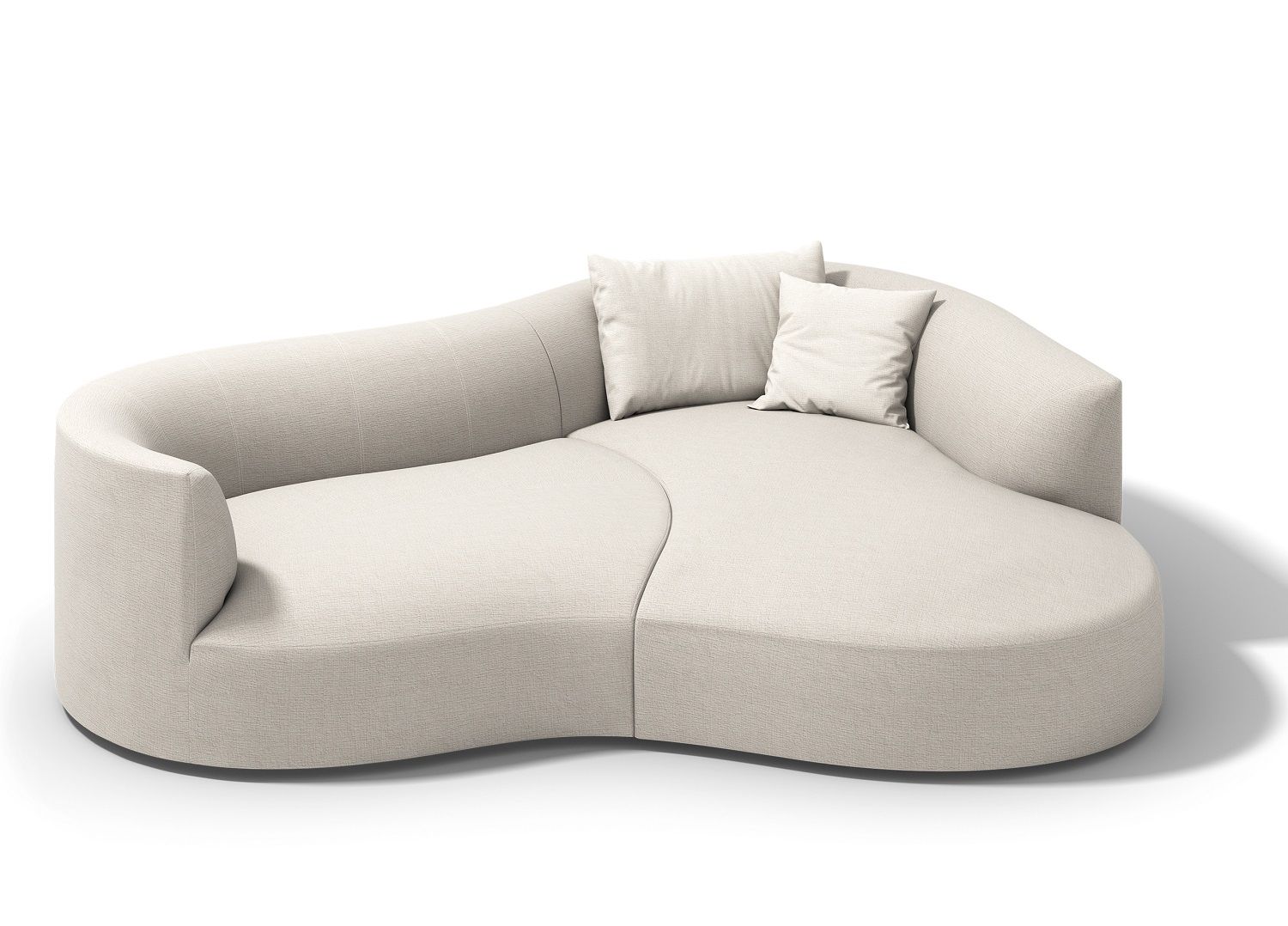 Siwa Sofa groß mit Liege Cor