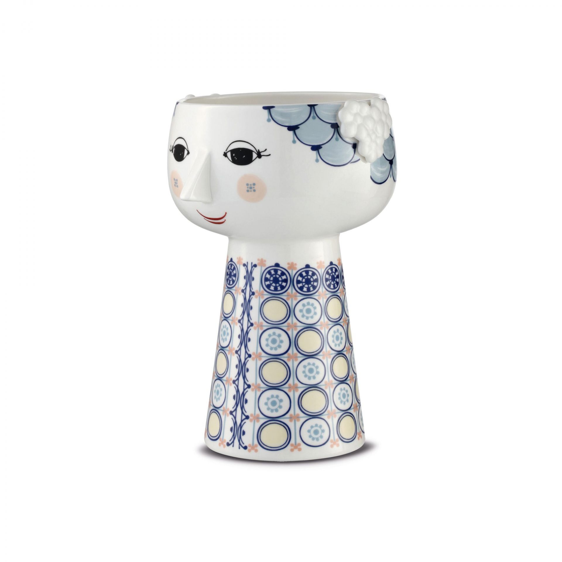 Vase Eva blau 18,5 cm Bjorn Wiinblad EINZELSTÜCK