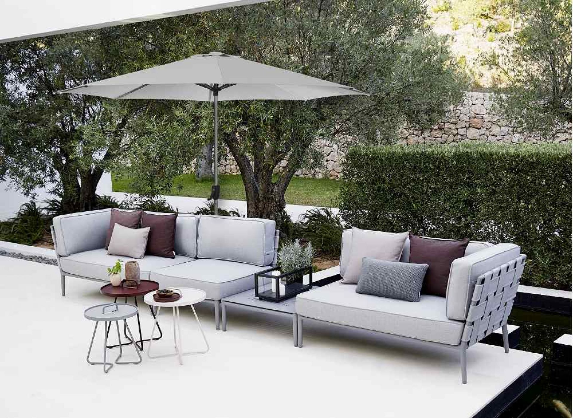 Sunshade Parasol Sonnenschirm mit Kurbel Cane-Line