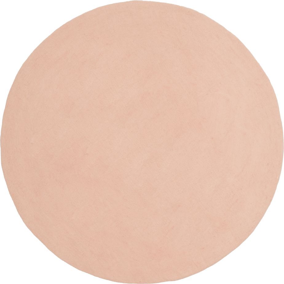 Runder, rosa Filzteppich von myfelt, Durchmesser 160 cm, ideal für Wohnzimmer und Schlafzimmer.