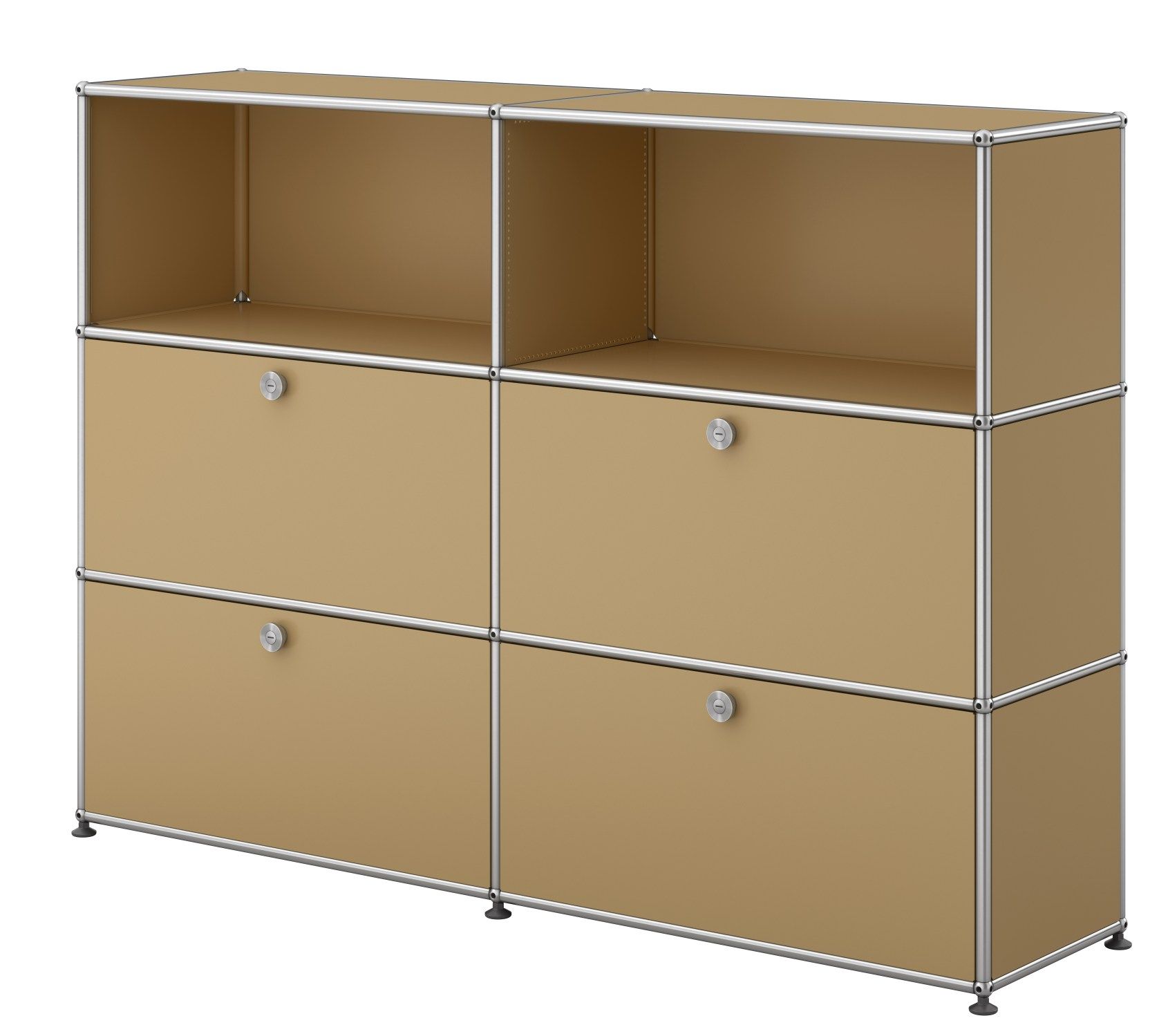 USM Haller Sideboard / Highboard mit 4 Klappen – QUICK SHIP beige