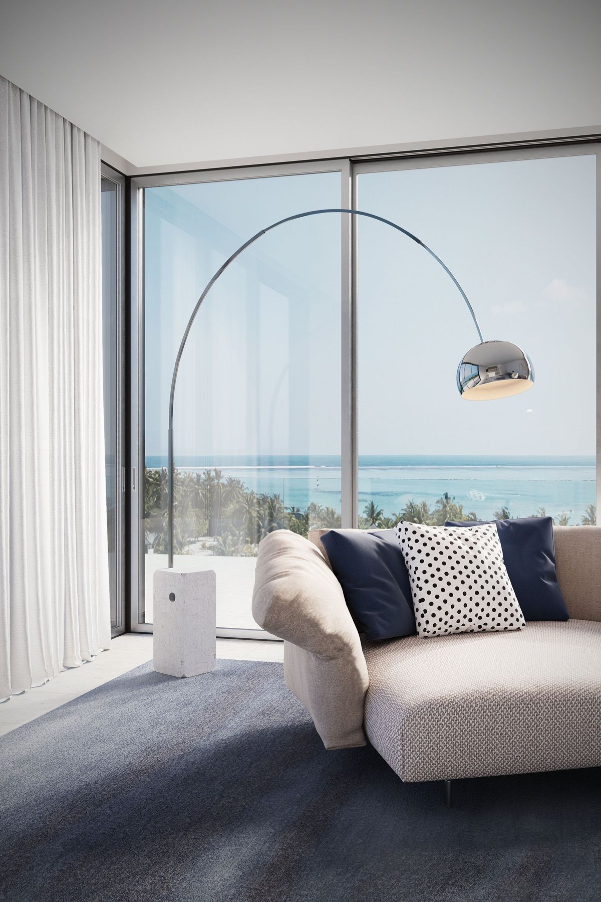 Arco LED Stehleuchte Flos
