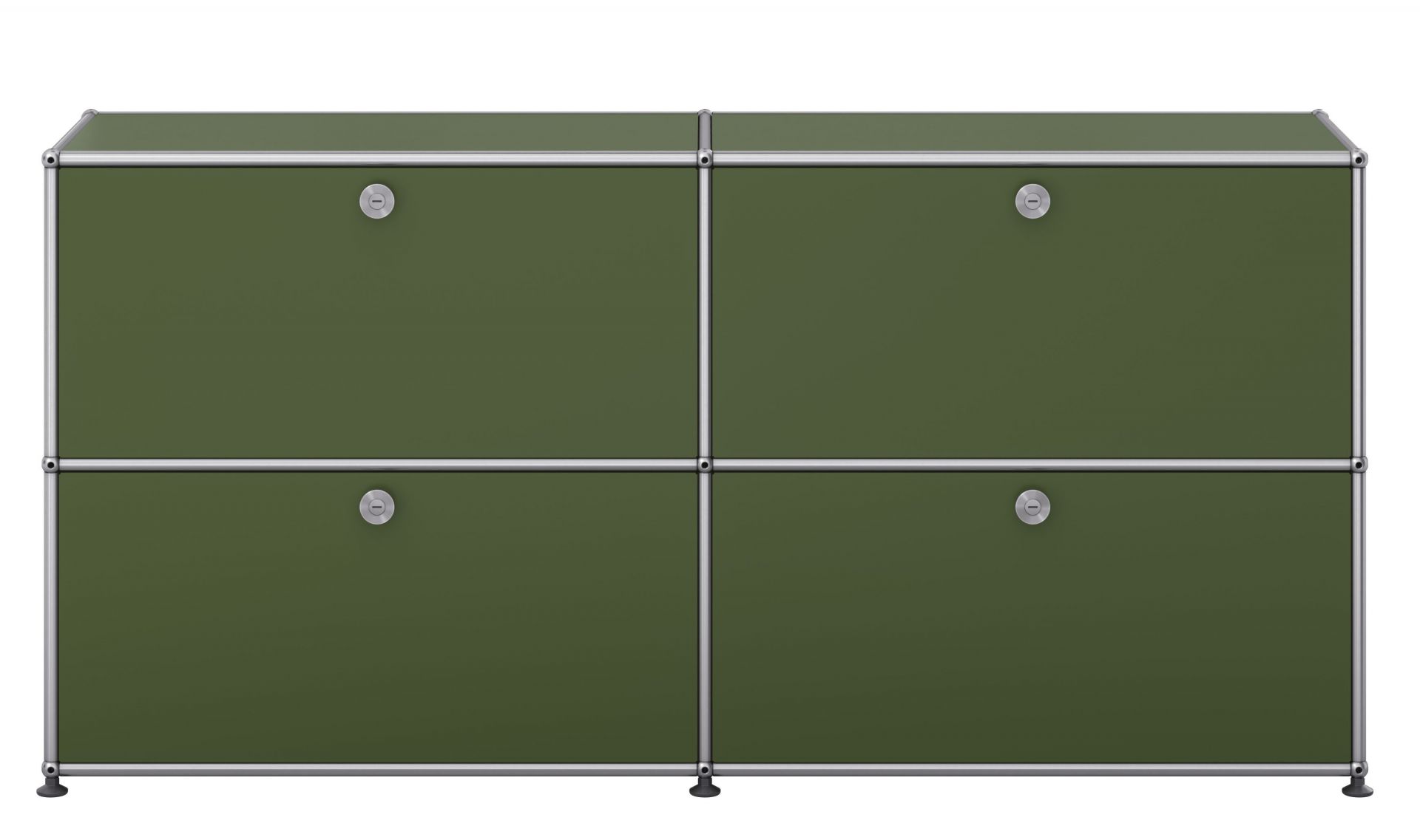 USM Haller Sideboard mit 4 Klapptüren – QUICK SHIP Olivgrün