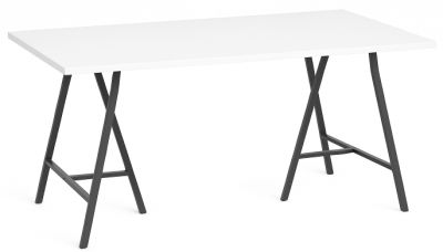 Loop Stand Table B 200 cm TISCHPLATTE WEISS/GESTELL SCHWARZ Hay EINZELSTÜCK