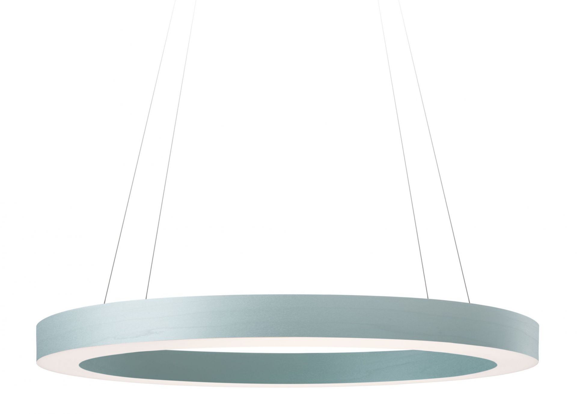 Oh!-Line Pendelleuchte von LZF Lamps, ø 60 cm, meeresblaue Ringform, moderne Innenbeleuchtung.