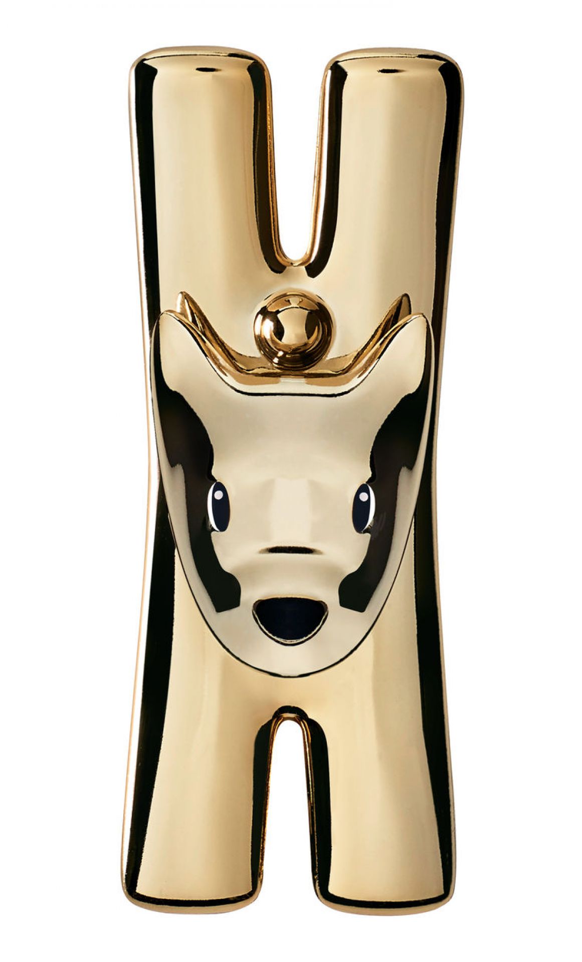 MMI32 Lampo / Giampo Klammerset Gold Alessi EINZELSTÜCK