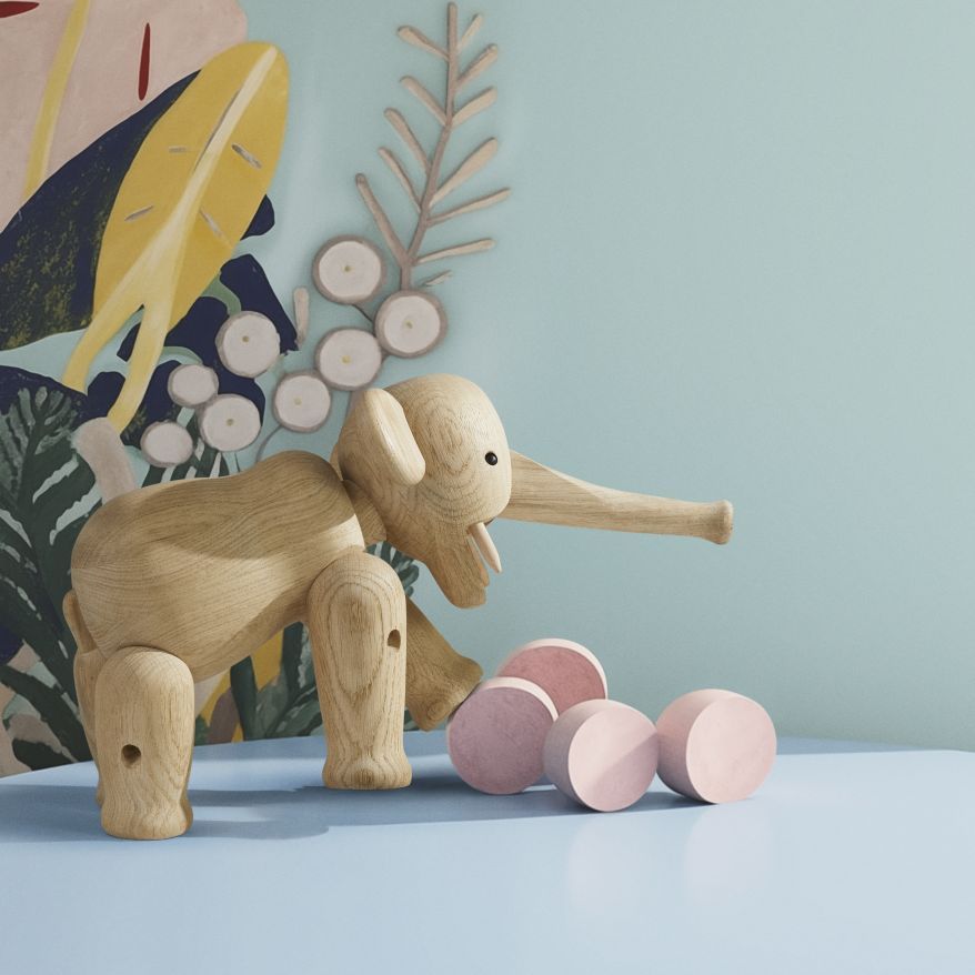 Elefant gross Eiche Kay Bojesen