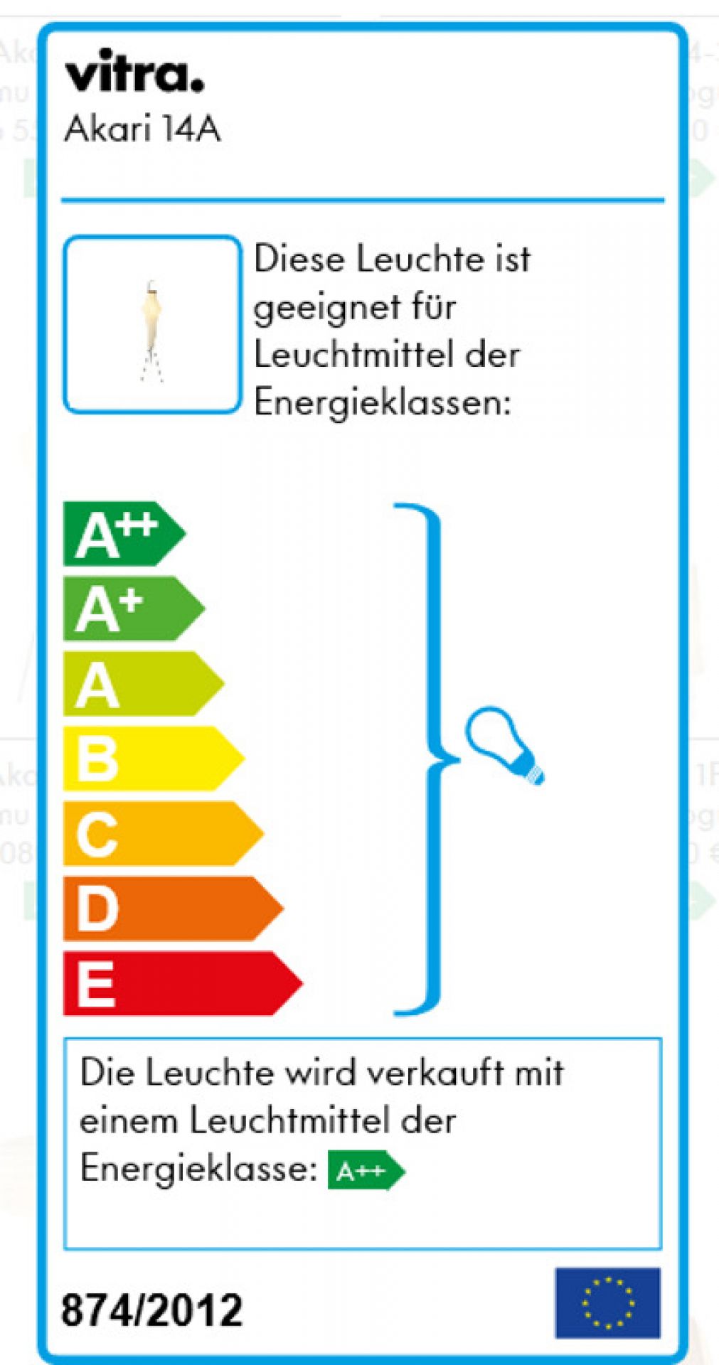 Akari Stehleuchte 14A Vitra