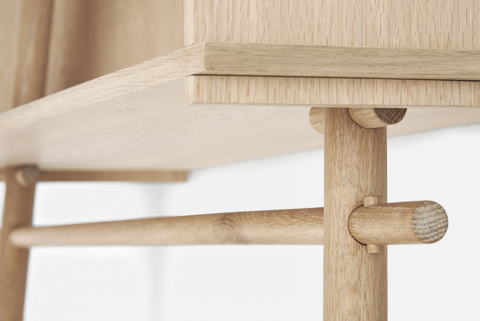 Töjbox Anlehngarderobe Woud Bx80 cm Eiche schwarz