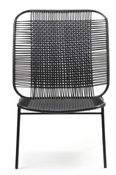 Cielo Lounge Chair High Lounge Stuhl hoch Outdoor ames Schwarz - Schwarz