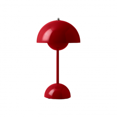 Flowerpot VP9 Portable Akkuleuchte / Tischleuchte mit USB Vermilion red AndTradition EINZELSTÜCK