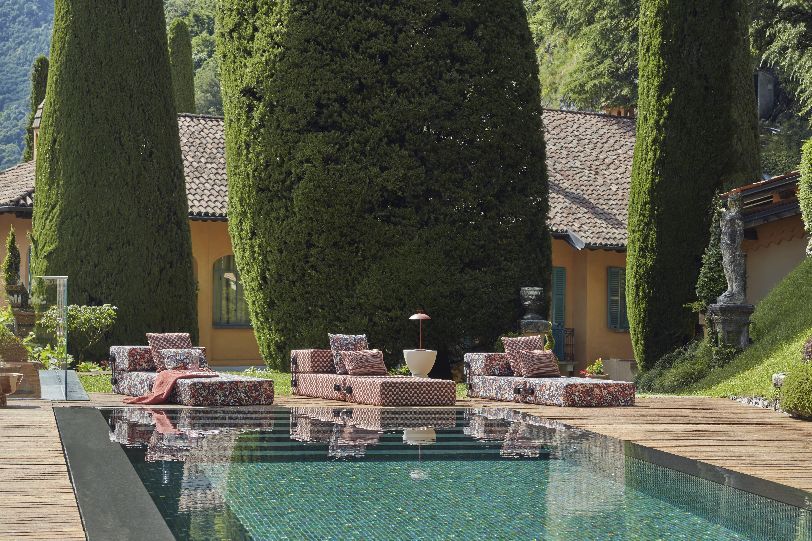 Trix Outdoor Chaise Longue / Liege / Sofa Obi Check Kartell