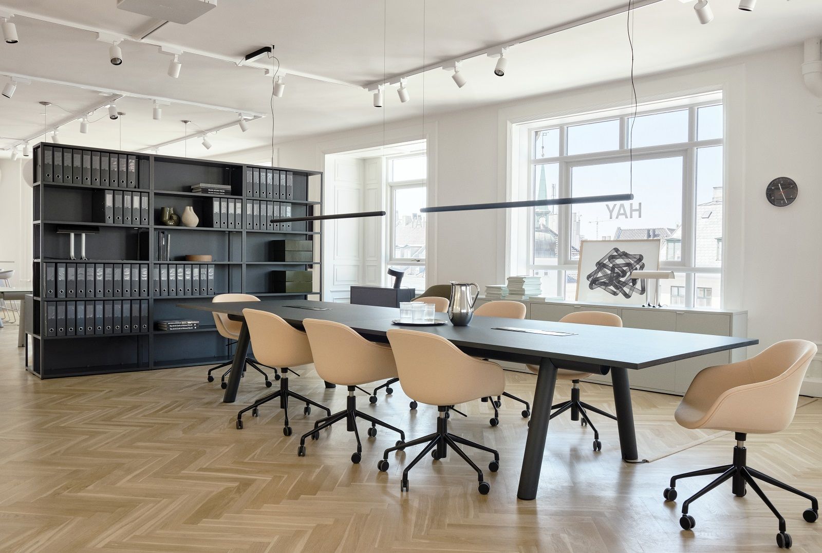 Boa Table Tisch / Konferenztisch B 350 x T 128 x H 75 cm Hay  